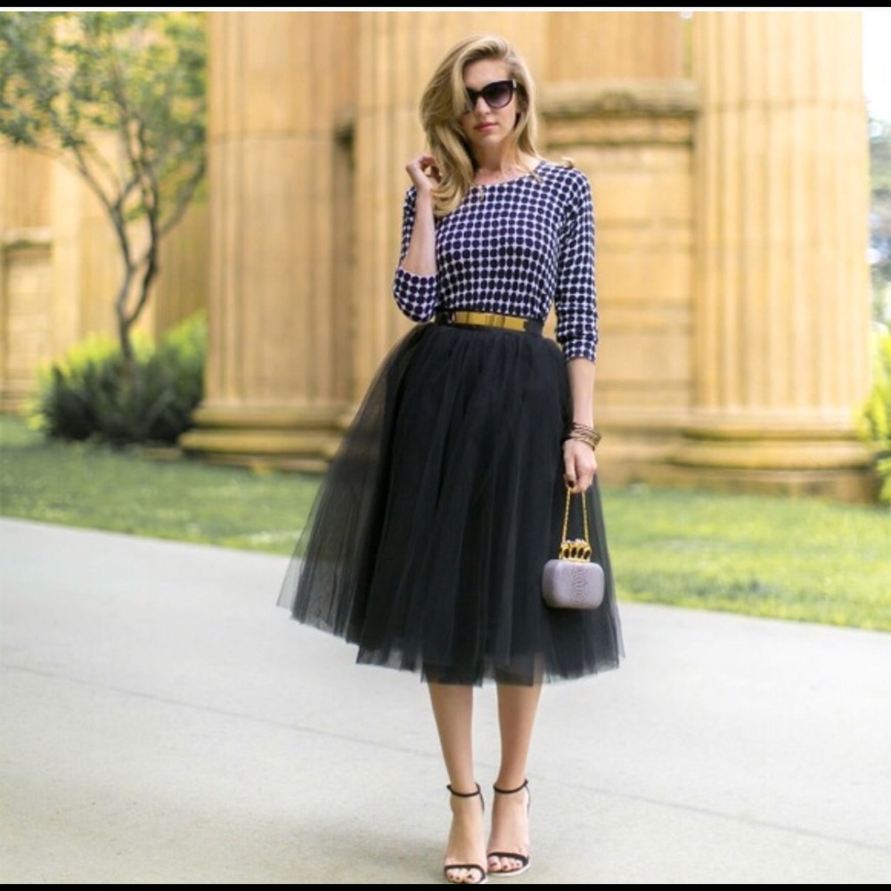 Black Chic Wish Tulle Skirt